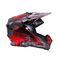Шлем KIOSHI Holeshot 801 Серый/ красный