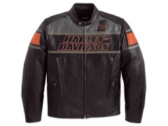 Куртка Harley-Davidson One Pure Biker Style HB Leather Jacket Black/ Dark Grey
