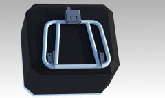 Центральное крепление Zubr-lock на трубчатый багажник универсальное быстросъемное (замок нерж + 2 вилки)