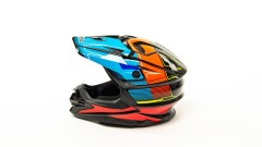 Шлем HIZER J6803 #3 Black/Blue/Orange