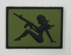 Шеврон Girl with Rifle (Олива)