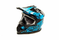 Шлем GTX 632S #3 Black/Blue детский (кроссовый)