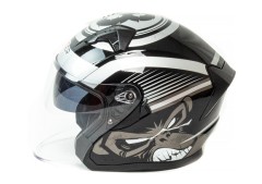 Шлем HIZER J228  #2 Black/Gray