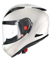 Шлем SHIRO SH-605 SOLID WHITE (интеграл)