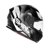 Шлем SHIRO SH-890 INFINITY+(Пинлок) black/white (интеграл)