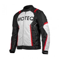 Куртка текстильная  все сезоны MOTEQ Spike, черный/белый