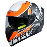 Шлем ORIGINE STRADA COMPETITION Hi-Vis оранжевый/белый матовый (интеграл)