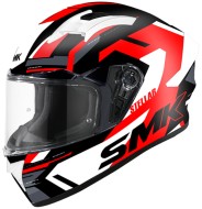 Шлем SMK STELLAR K-POWER, цвет чёрный/красный/белый