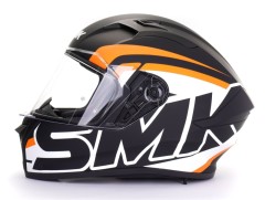 Шлем SMK STELLAR STAGE, цвет чёрный/белый/оранжевый матовый