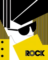 Постер "Rock" 40x50м ( С рамой в стекле)