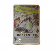 Панно винтажное HOCKENHEIM 1957 (как в МОТО-барах, эстамп (сталь) +краска) 30*20 см
